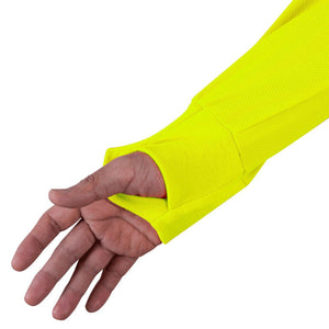 Pioneer Women's Birdseye Safety High Visibility Long Sleeve Shirt 6969 - Yellow