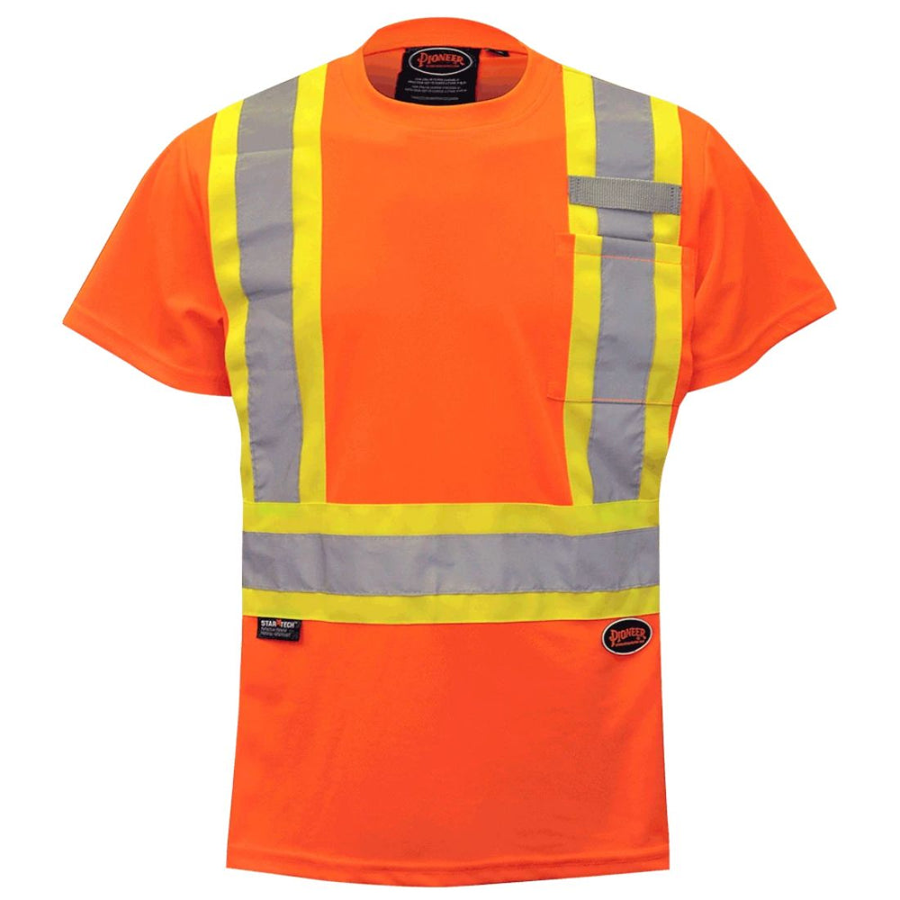 Pioneer Women's Birdseye Safety High Visibility T-Shirt 6948 - Orange