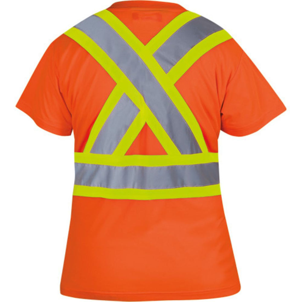 Pioneer Women's Birdseye Safety High Visibility T-Shirt 6948 - Orange