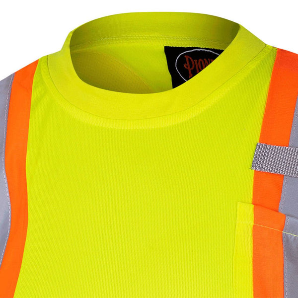 Pioneer Women's Birdseye Safety High Visibility T-Shirt 6949 - Yellow