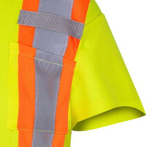 Pioneer Women's Birdseye Safety High Visibility T-Shirt 6949 - Yellow