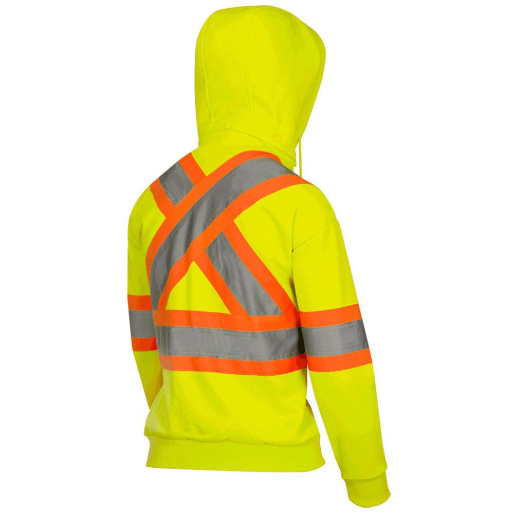 Pioneer Women's High Visibility Fleece Safety Hoodie 6925W - Yellow
