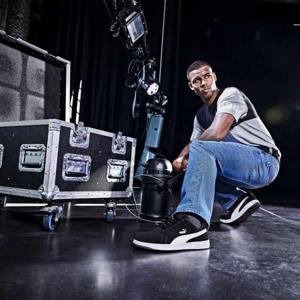 Puma Work Iconic Men's Composite Toe Athletic Work CSA Shoe 640013 - Black/White