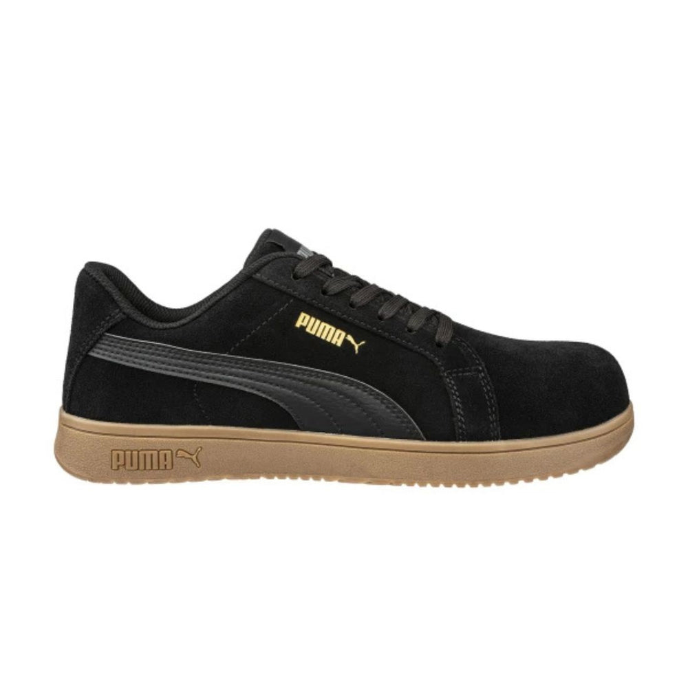 Puma Work Iconic Men's Composite Toe Athletic Work CSA Shoe 640323 - Black/Gum Sole