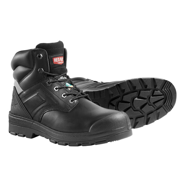 Red Kap Barrett Men's 6" Steel Toe Waterproof Work Safety CSA Boot 1036BK - Black