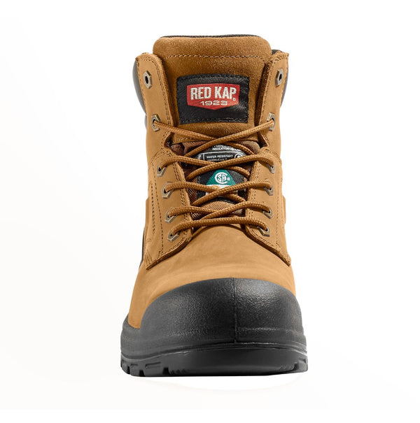 Red Kap Barrett Men's 6" Steel Toe Waterproof Work Safety CSA Boot 1036BN - Brown