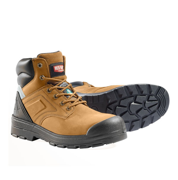 Red Kap Barrett Men's 6" Steel Toe Waterproof Work Safety CSA Boot 1036BN - Brown