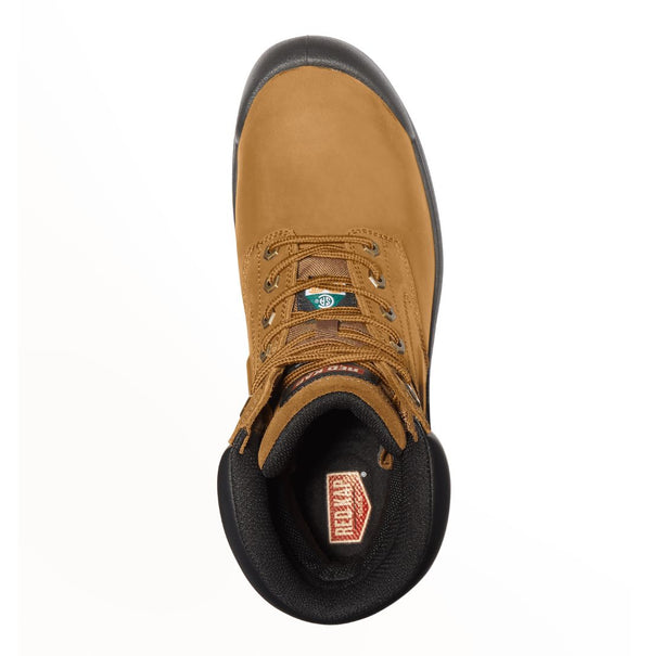Red Kap Campbell Men's 8" Steel Toe Waterproof Work Safety CSA Boot 1037BN - Brown