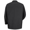 Red Kap Men's Long Sleeve Industrial Work Shirt - Black