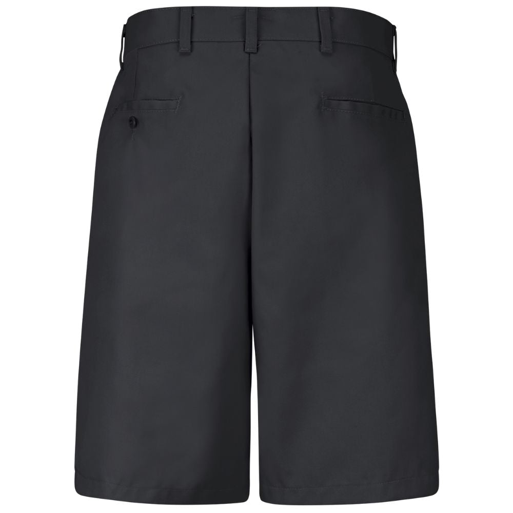Red Kap Men's Plain Front Work Shorts PT26BK - Black