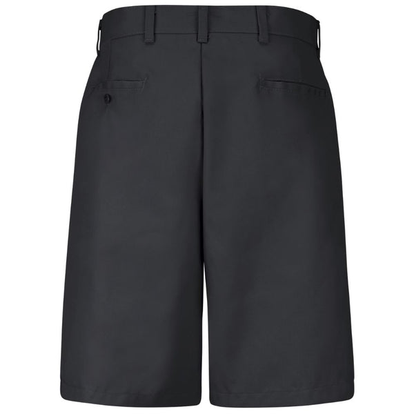 Red Kap Men's Plain Front Work Shorts PT26BK - Black