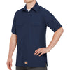 Red Kap Men's Short Sleeve Solid Rip Stop Shirt SY60NV - Navy