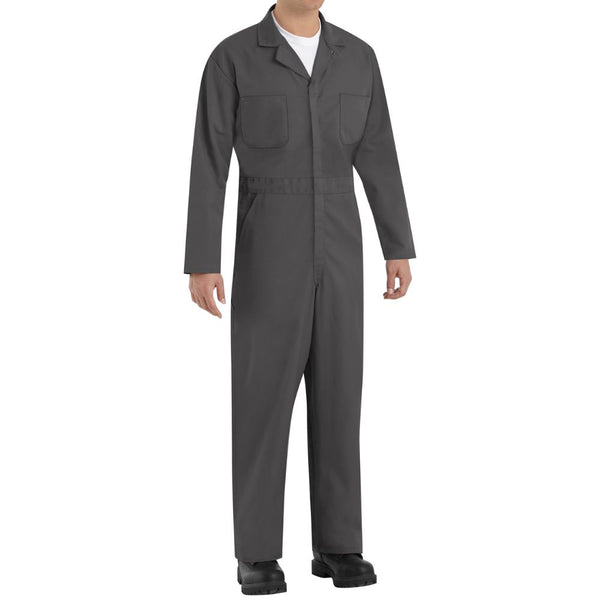Red Kap Men's Twill Action Back Coverall with Chest Pockets CT10CH - Charcoal