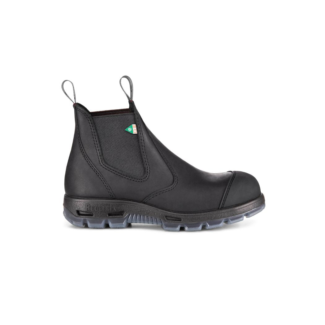 Redback Bobcat Unisex Slip On Steel Toe Work Boot with Scuff Cap - PSB