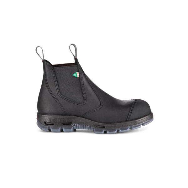 Redback Bobcat Unisex Slip On Steel Toe Work Boot with Scuff Cap - PSBBKS