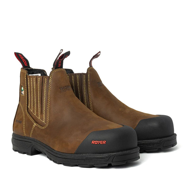 Royer Romeo™ THORAX® Unisex Pull-On 6" Composite Toe METGUARD Work Boot - Brown 5639GX