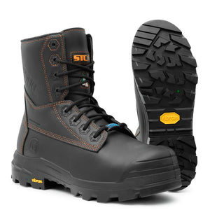 STC Metpro Flex Unisex 8" Composite Toe Work Boots with Internal Metguard - Black 29109