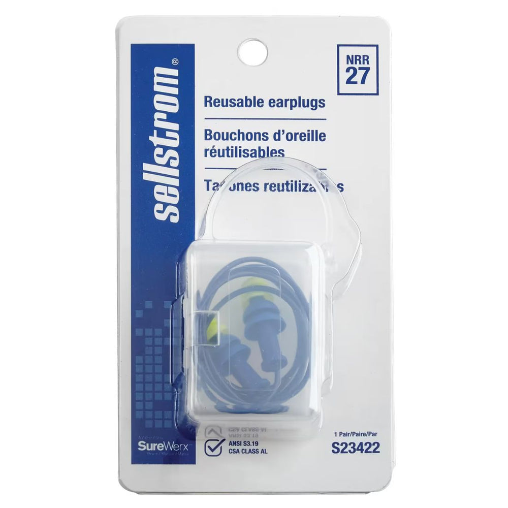 Sellstrom Corded Reusable Earplugs S23422