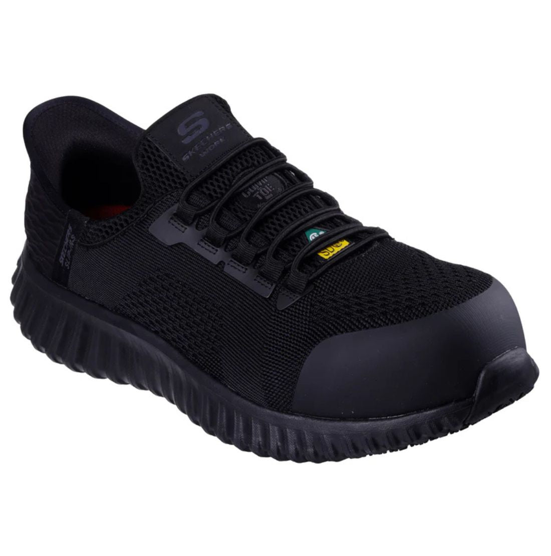 Skechers Cicades Men's SD Composite Toe Slip on Work Shoes 200290CABK