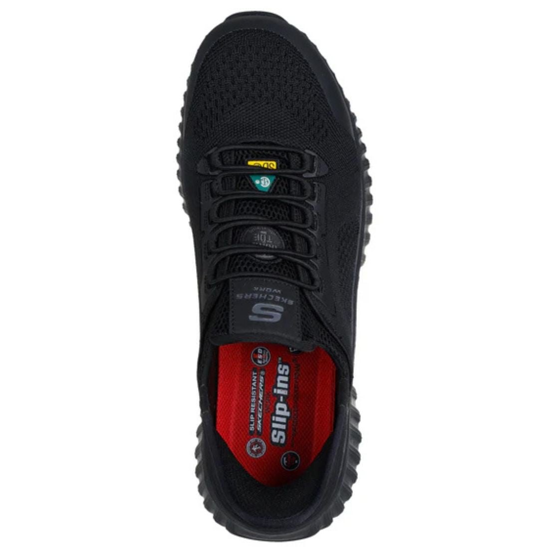 Skechers Cicades Men's SD Composite Toe Slip on Work Shoes 200290CABK