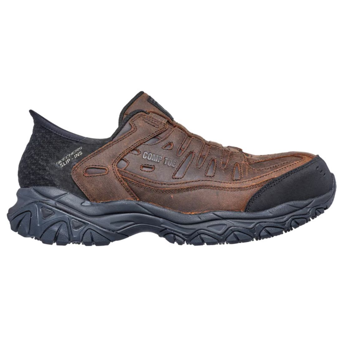 Skechers Holdredge Ryker Men's Composite Toe Slip on Work Shoes 200234