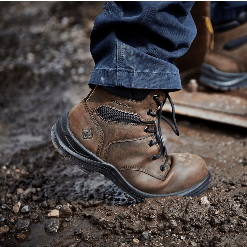 Terra Byrne Unisex 6" Waterproof Composite Toe Work Boot TR0A839BDBX - Brown