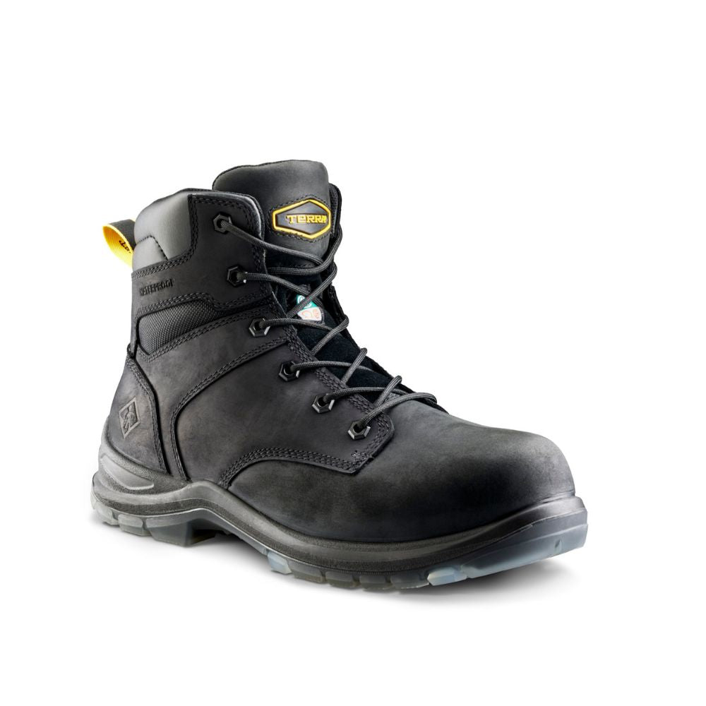 Terra Byrne Unisex 6" Waterproof Composite Toe Work Boot TR0A839BBLK - Black