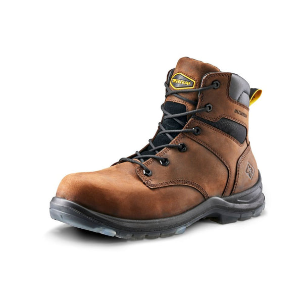 Terra Byrne Unisex 6" Waterproof Composite Toe Work Boot TR0A839BDBX - Brown