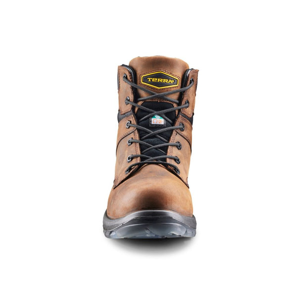 Terra Byrne Unisex 6" Waterproof Composite Toe Work Boot TR0A839BDBX - Brown