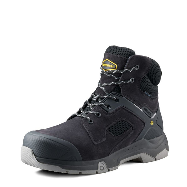 Terra Cobalt Men's 6" Composite Toe Work Safety Boot 1279BK - Black