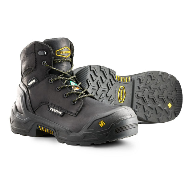 Terra Exile 25 Men's 6" Composite Toe Waterproof Work Boot 1009BK - Black