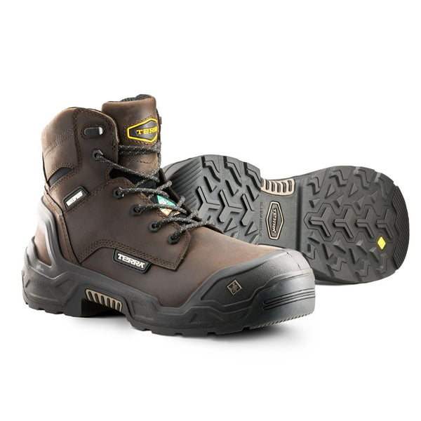 Terra Exile 25 Men's 6" Composite Toe Waterproof Work Boot 1009DB - Dark Brown