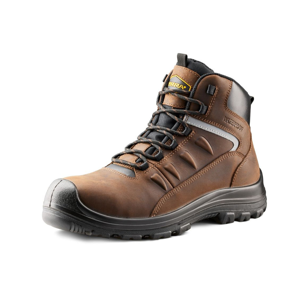 Terra Findlay Men's 6" Waterproof Composite Toe Safety Boot 1318DB - Brown
