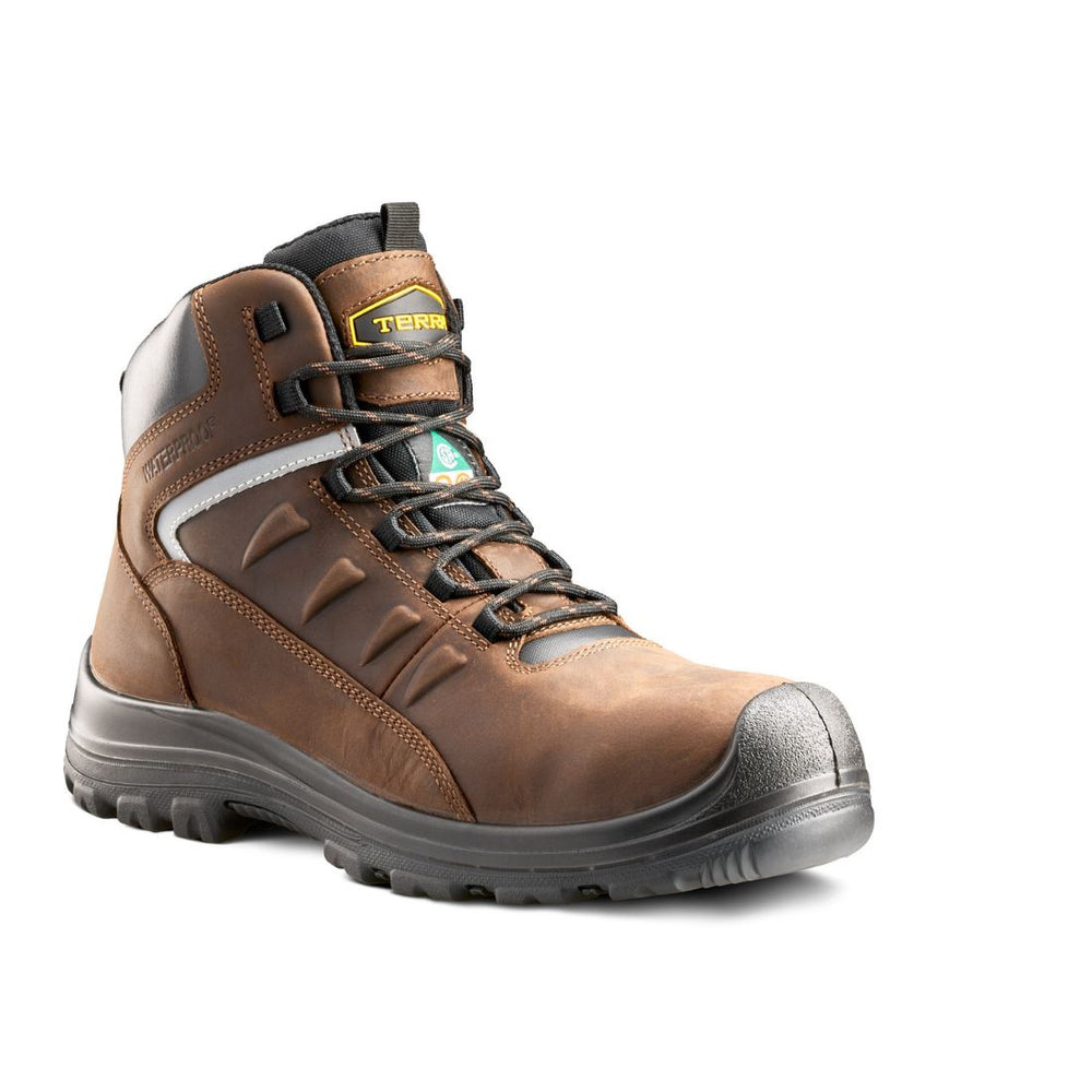 Terra Findlay Men's 6" Waterproof Composite Toe Safety Boot 1318DB - Brown
