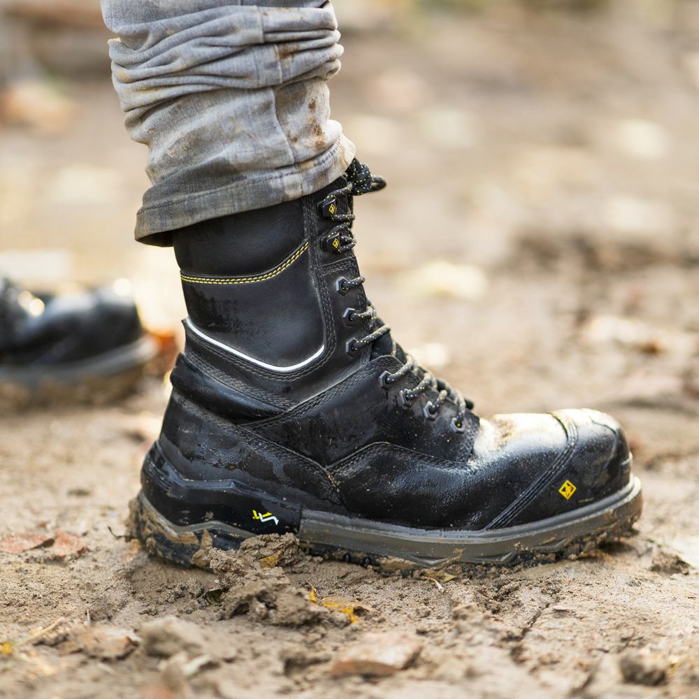 Terra Gantry Men's 8" WP Composite Toe Work Safety CSA Boot TR0A4NRQBLK - Black