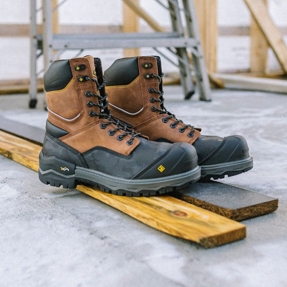 Terra Gantry Men's 8" Composite Toe Work Safety CSA Boot TR0A4NRQBRN - Brown