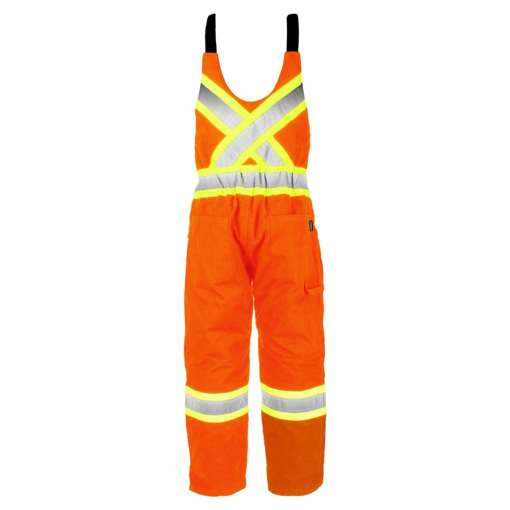Terra Hi-Vis Men's Insulated Canvas Bib Work Overall 116569 - Orange