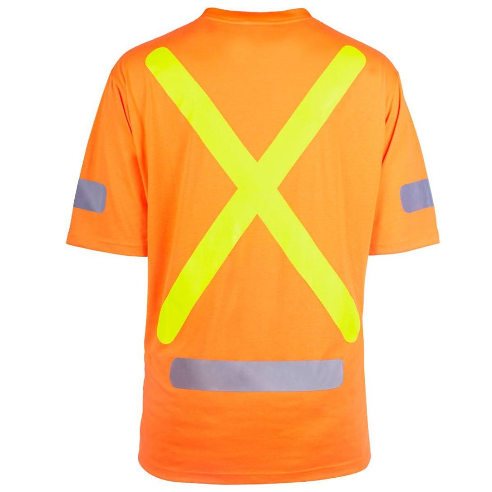Terra Hi-Vis Short Sleeve Cotton Work Shirt 116619 - Orange