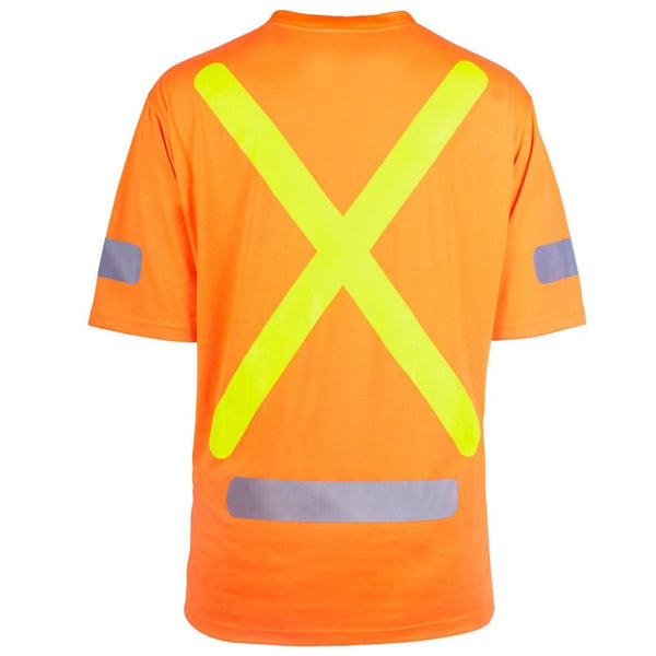 Terra Hi-Vis Short Sleeve Cotton Work Shirt 116619 - Orange