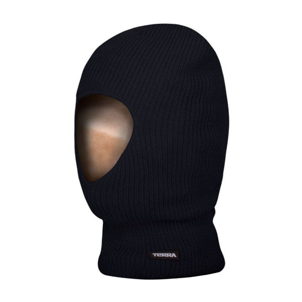 Terra Hi Vis Balaclava 1 Hole - Black