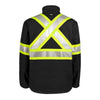 Terra Hi Vis Softshell Work Jacket 116516BK - Black