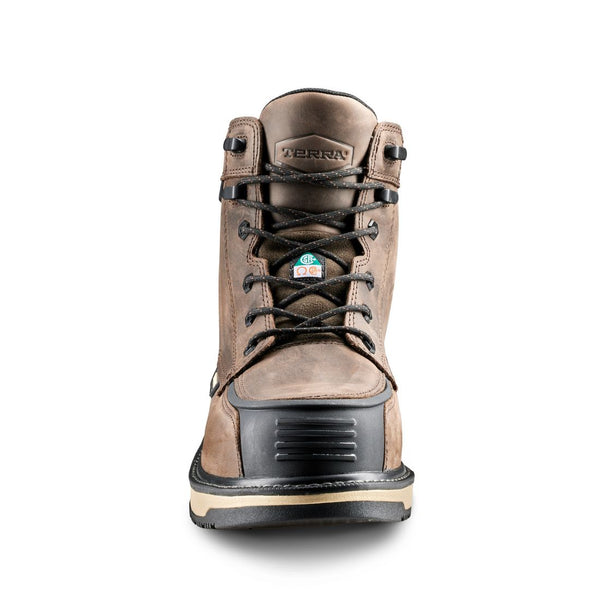 Terra Ironstone Men's 6" Waterproof Composite Toe Work Boot 839GDB - Brown
