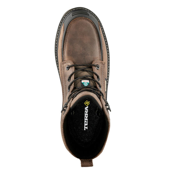 Terra Ironstone Men's 6" Waterproof Composite Toe Work Boot 839GDB - Brown