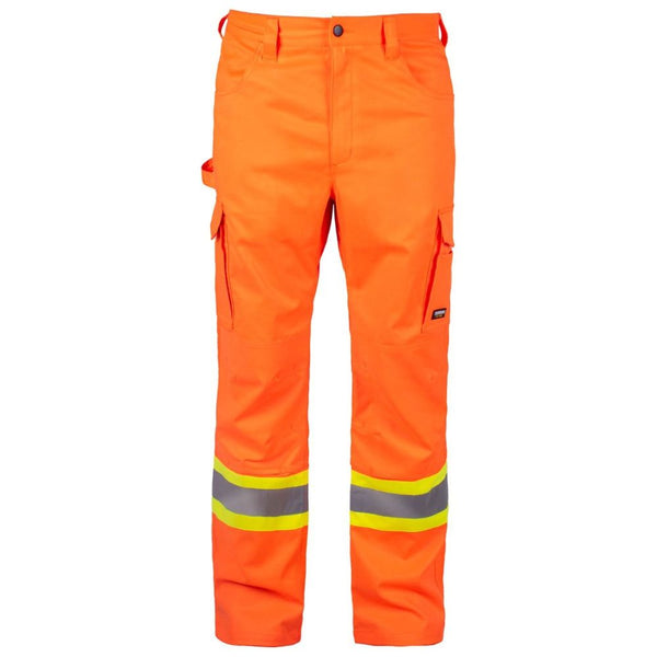 Hi Vis Orange Rail Spec Jogging Bottoms | Work & Wear Direct