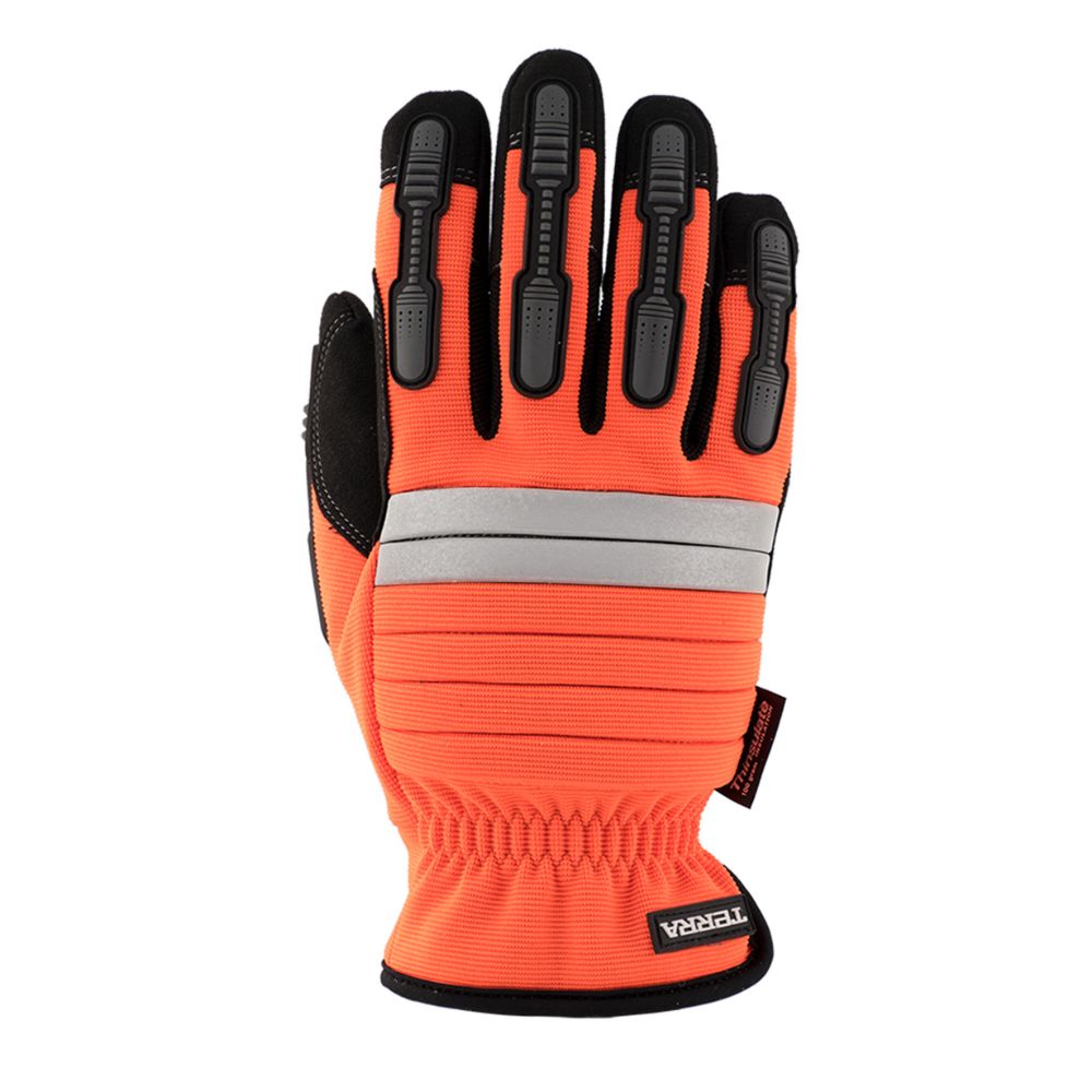 Terra Hi-Visibility Mechanic Insulated Gloves - Orange/Black - L-XL 789101ORTHLXL