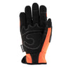 Terra Men's Hi Vis Lined Mechanic Gloves 789101 - Orange
