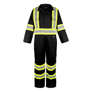 Terra Men's High Visibility Unlined Coverall 116581BK - Black