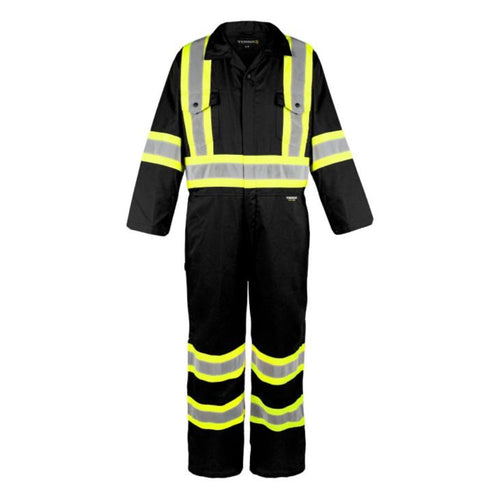 Terra Men's High Visibility Unlined Coverall 116581BK - Black