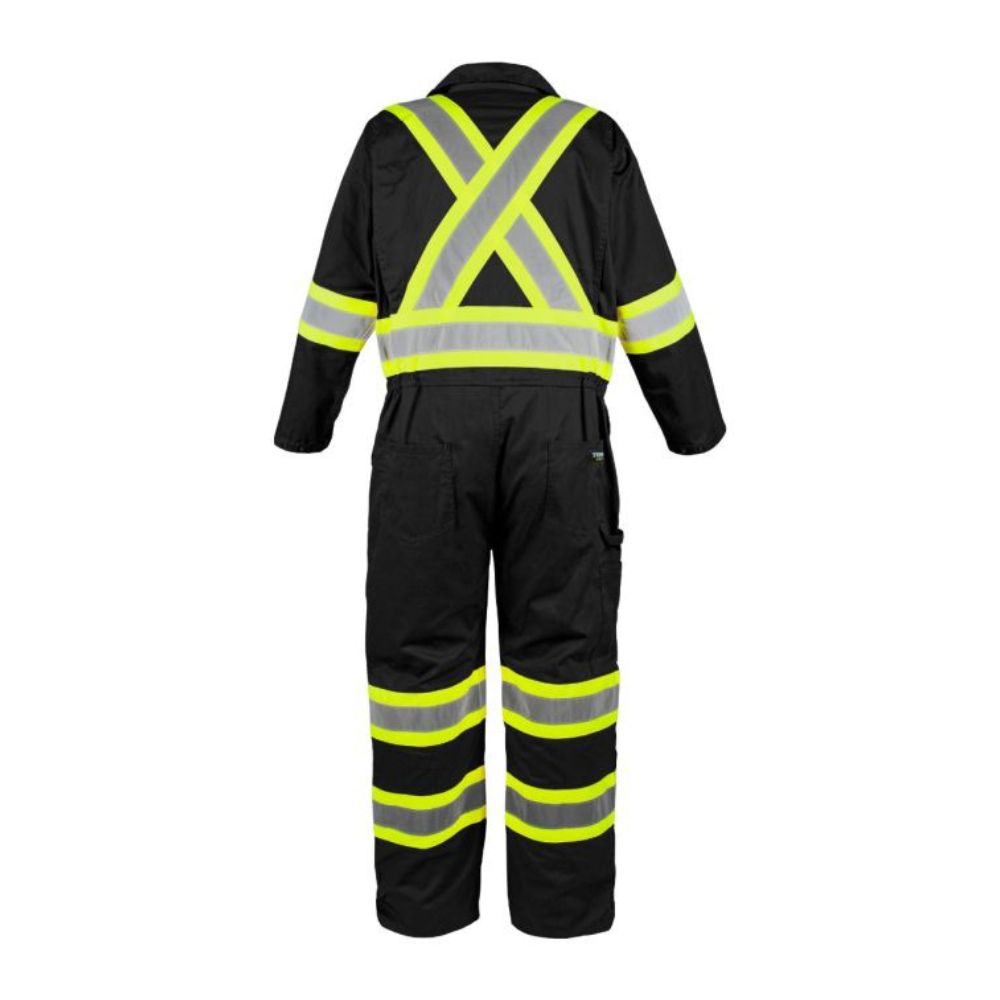 Terra Men's High Visibility Unlined Coverall 116581BK - Black