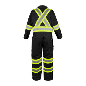 Terra Men's High Visibility Unlined Coverall 116581BK - Black